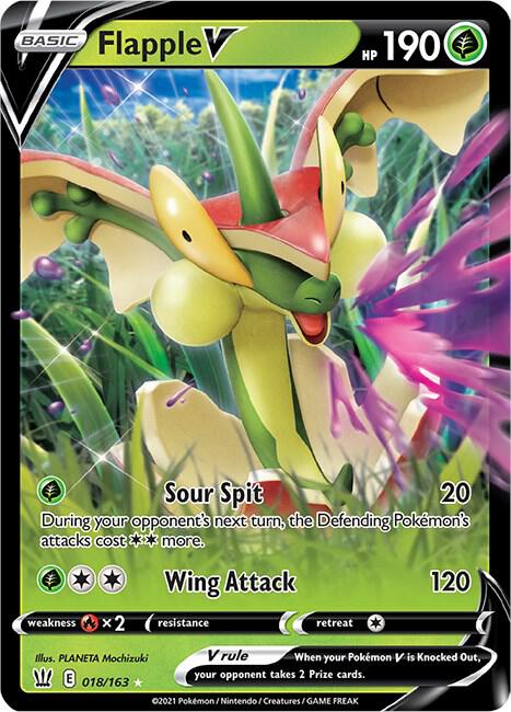 Flapple V #018/163 - SWSH05: Battle Styles