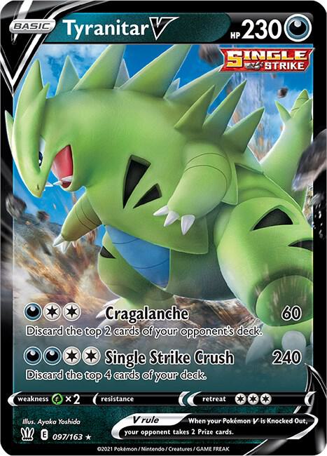 Tyranitar V #097/163 - SWSH05: Battle Styles