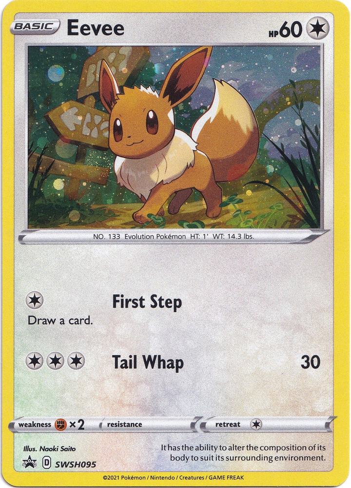 Eevee - SWSH095 #SWSH095 - SWSH: Sword & Shield Promo Cards