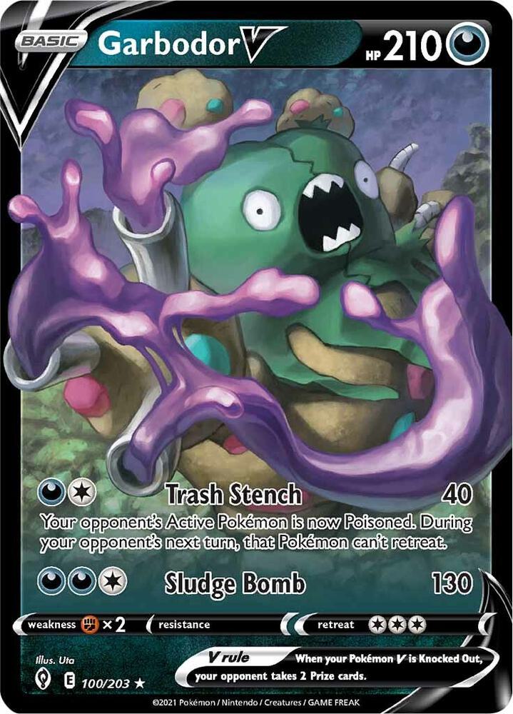 Garbodor V #100/203 - SWSH07: Evolving Skies