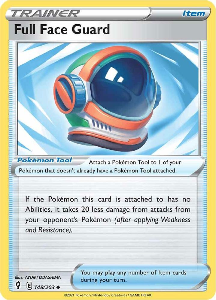 Full Face Guard #148/203 - SWSH07: Evolving Skies