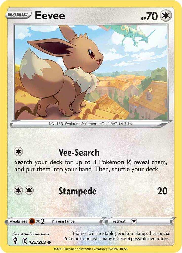 Eevee #125/203 - SWSH07: Evolving Skies