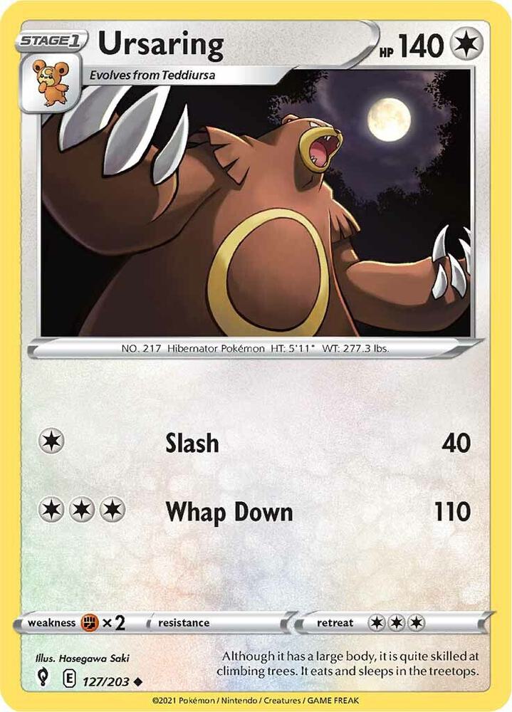 Ursaring #127/203 - SWSH07: Evolving Skies