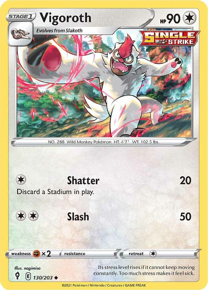 Vigoroth #130/203 - SWSH07: Evolving Skies