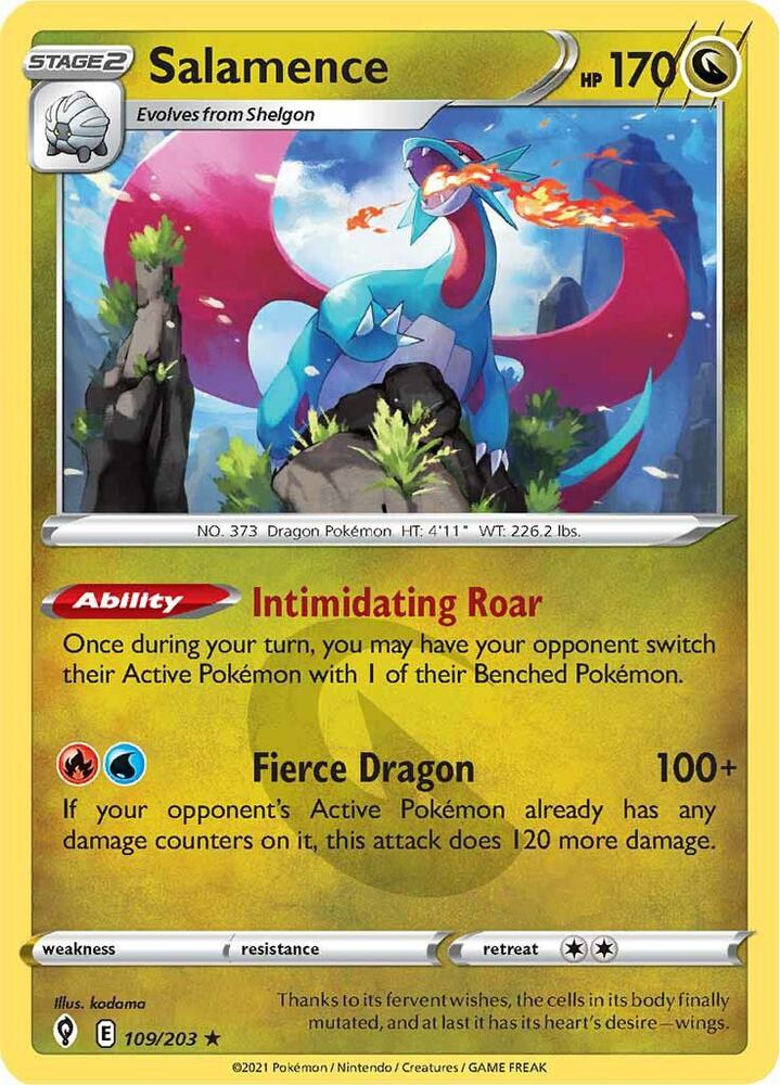 Salamence #109/203 - SWSH07: Evolving Skies