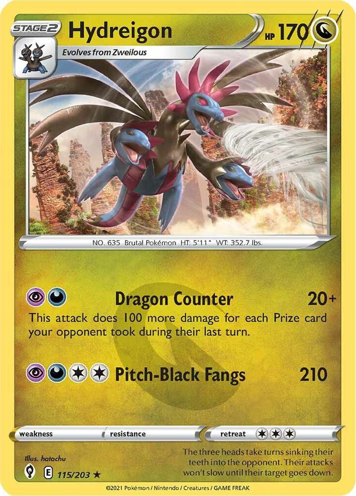 Hydreigon #115/203 - SWSH07: Evolving Skies