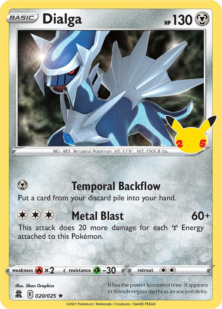 Dialga #020/025 - Celebrations - Near Mint