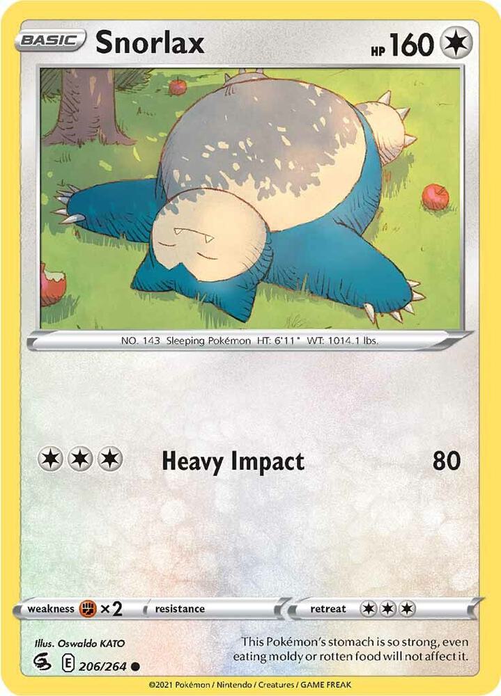 Snorlax #206/264 - SWSH08: Fusion Strike - Near Mint