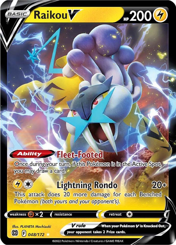 Raikou V #048/172 - SWSH09: Brilliant Stars - Near Mint