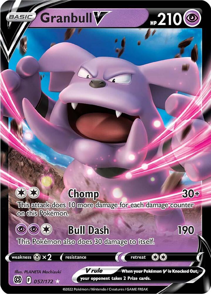 Granbull V #057/172 - SWSH09: Brilliant Stars - Near Mint
