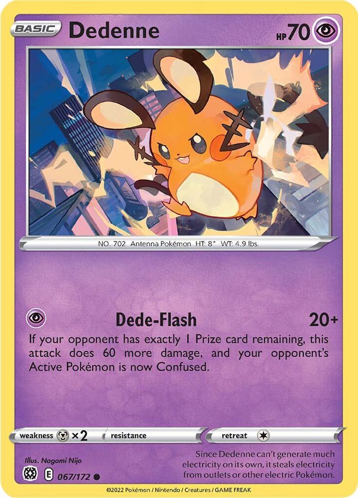 Dedenne #067/172 - SWSH09: Brilliant Stars - Near Mint