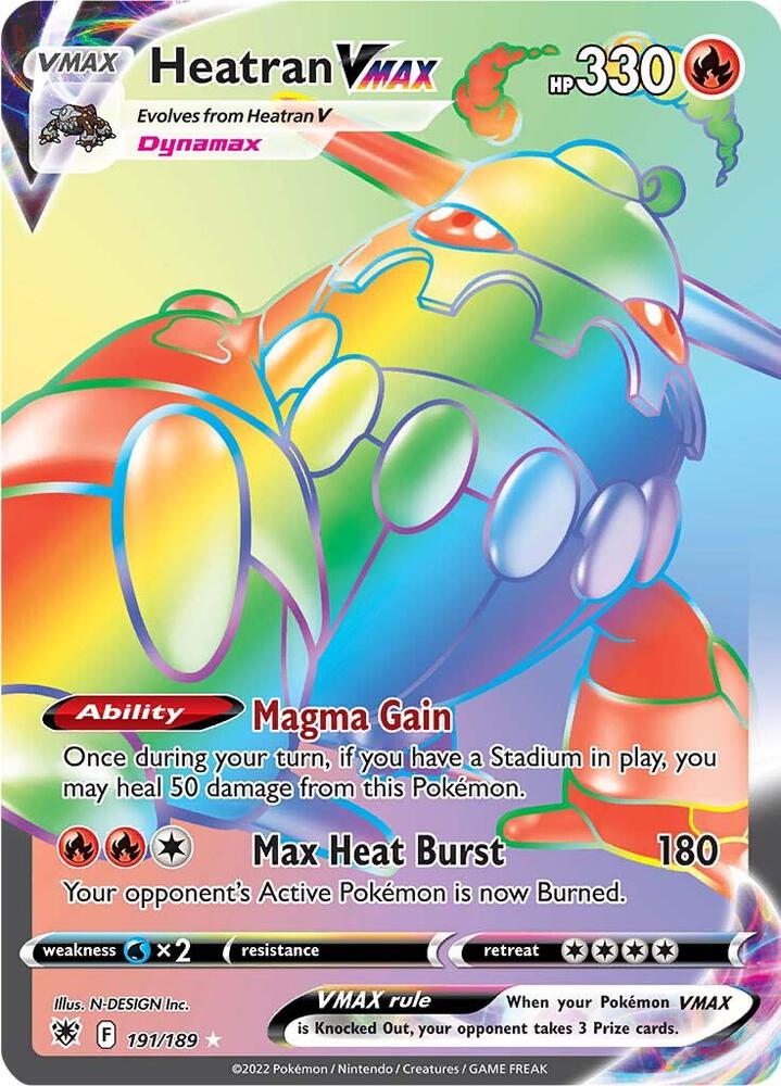 Heatran VMAX (Secret) #191/189 - SWSH10: Astral Radiance