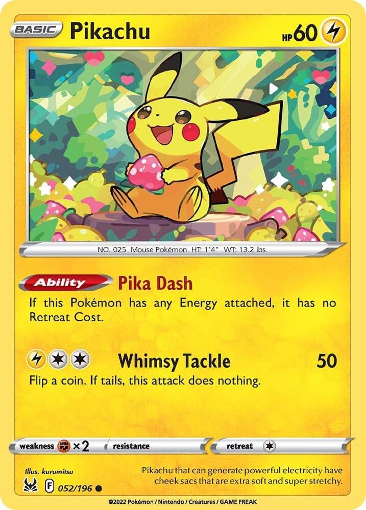Pikachu #052/196 - SWSH11: Lost Origin
