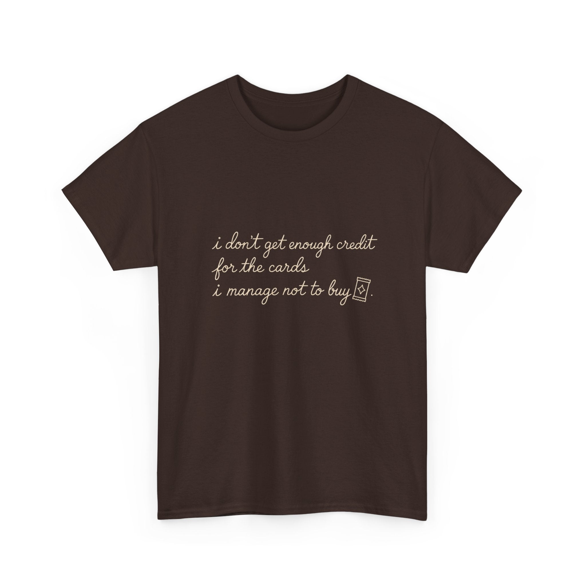 White Tee with Subtle Script Quote – Minimalist Inspirational T-Shirt