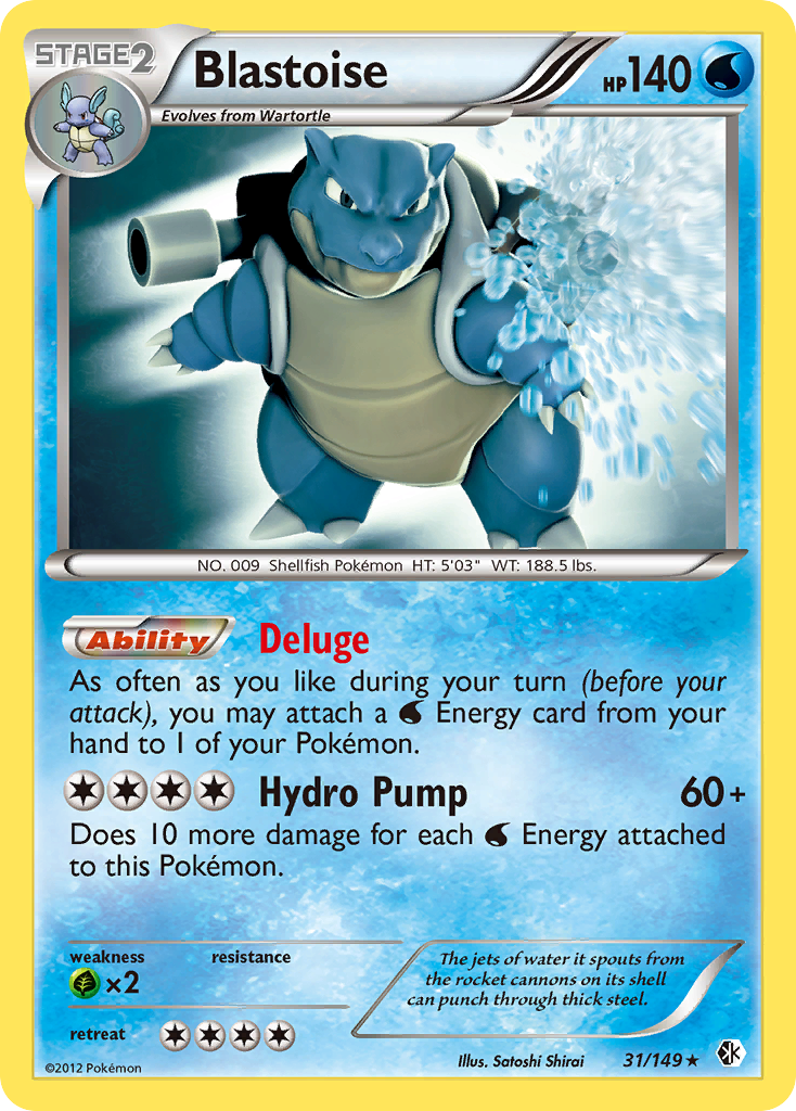 Pokémon — Blastoise — Boundaries Crossed (Holo)