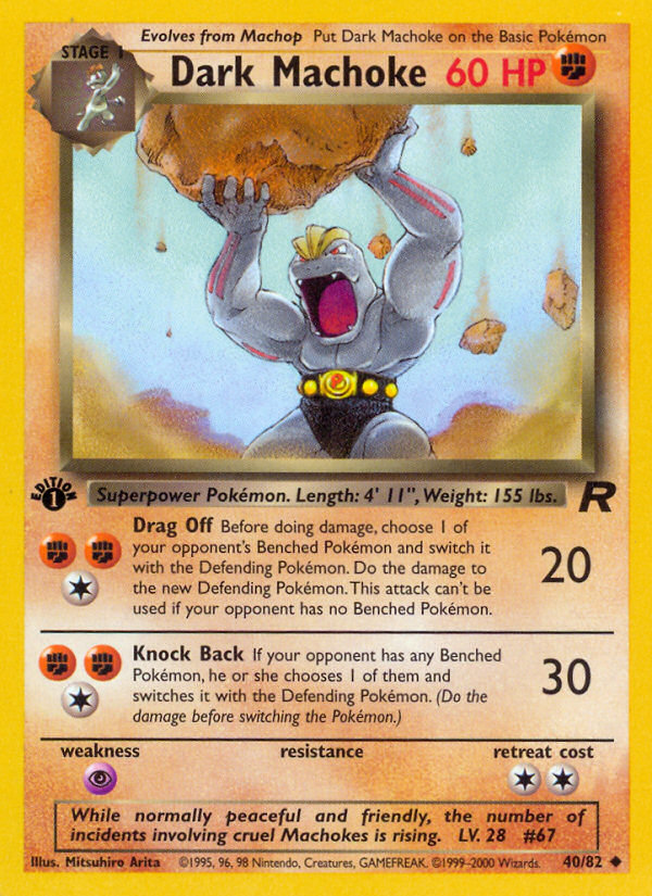 Dark Machoke · Team Rocket · #40