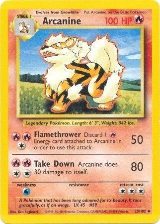 Arcanine #023/102 - Base Set