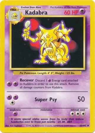 Kadabra #032/102 - Base Set