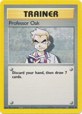 Professor Oak #088/102 - Base Set - Near Mint