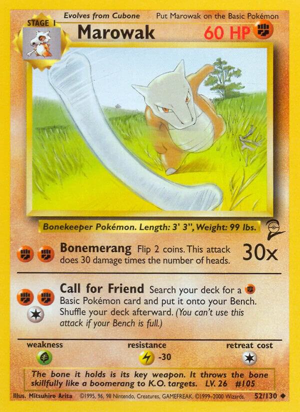 Marowak #052/130 - Base Set 2 - Near Mint