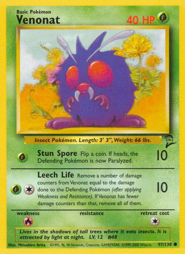 Venonat #097/130 - Base Set 2 - Near Mint