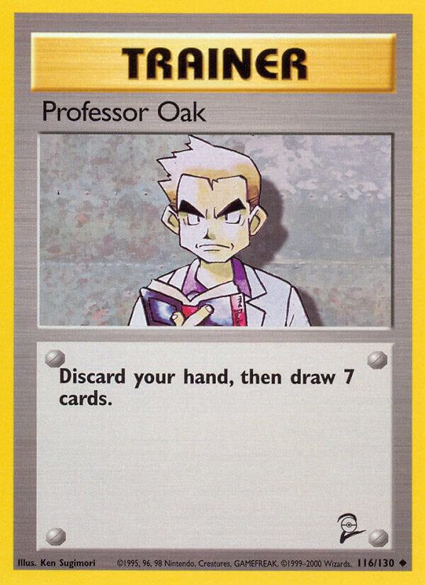 Professor Oak #116/130 - Base Set 2 - Near Mint