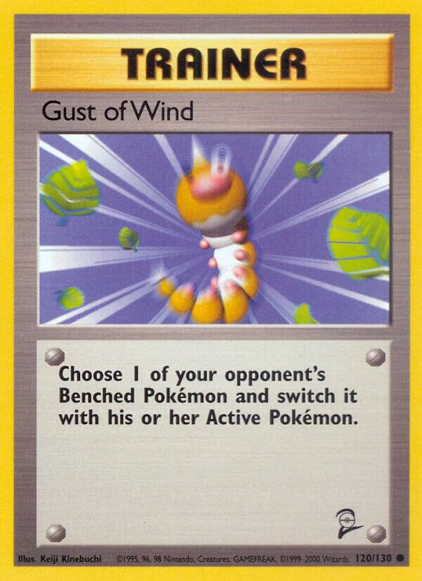 Gust of Wind #120/130 - Base Set 2 - Lightly Played