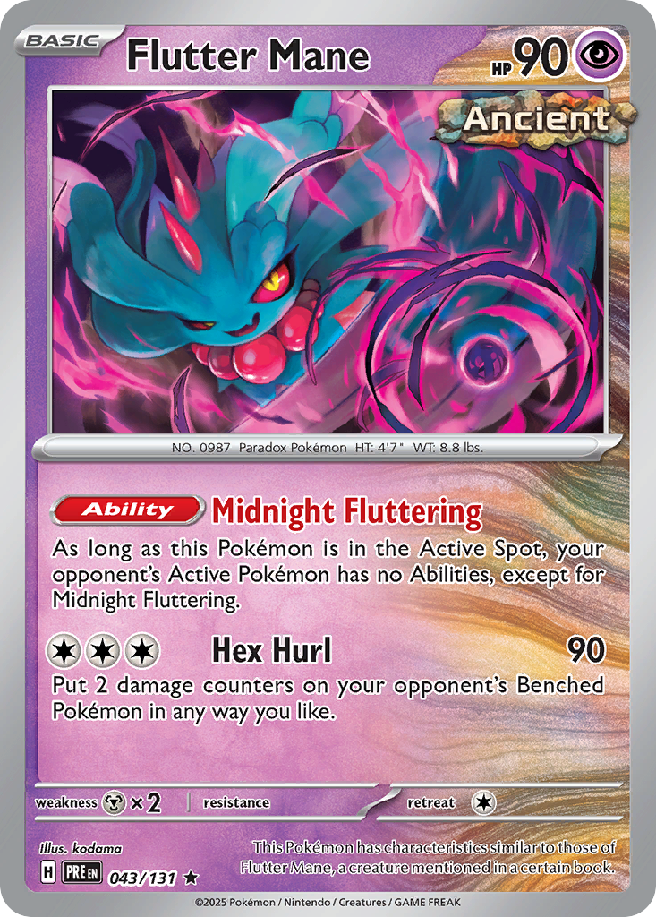 Pokémon — Flutter Mane — Prismatic Evolutions (Rare)