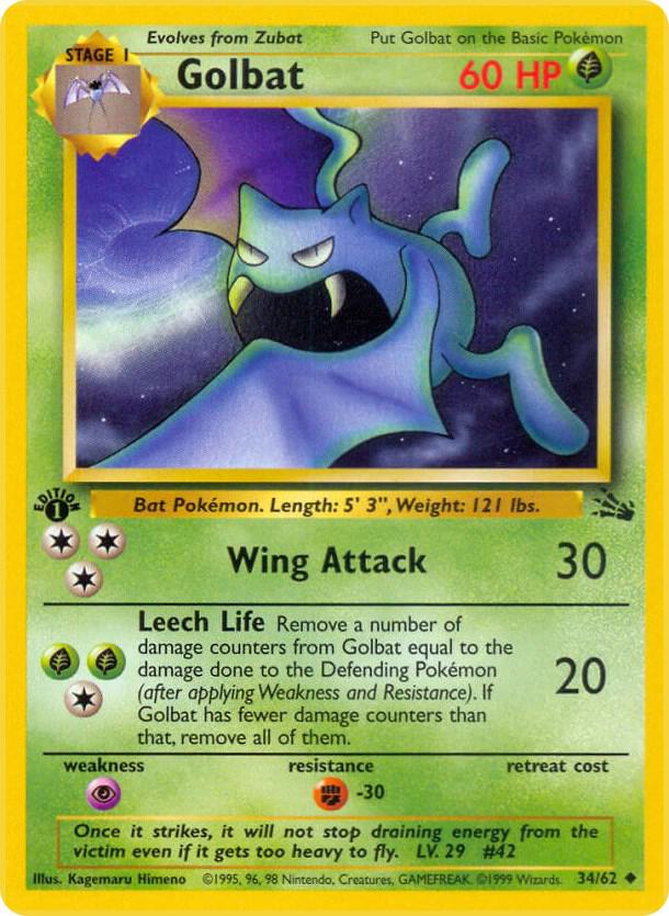 Golbat #34/62 - Fossil - Near Mint
