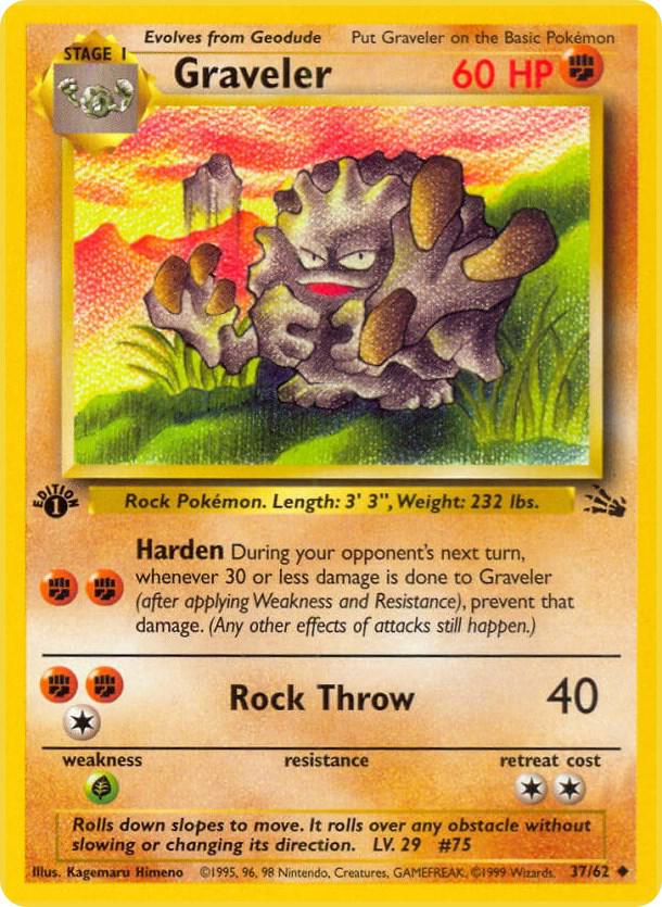 Graveler #37/62 - Fossil - Near Mint