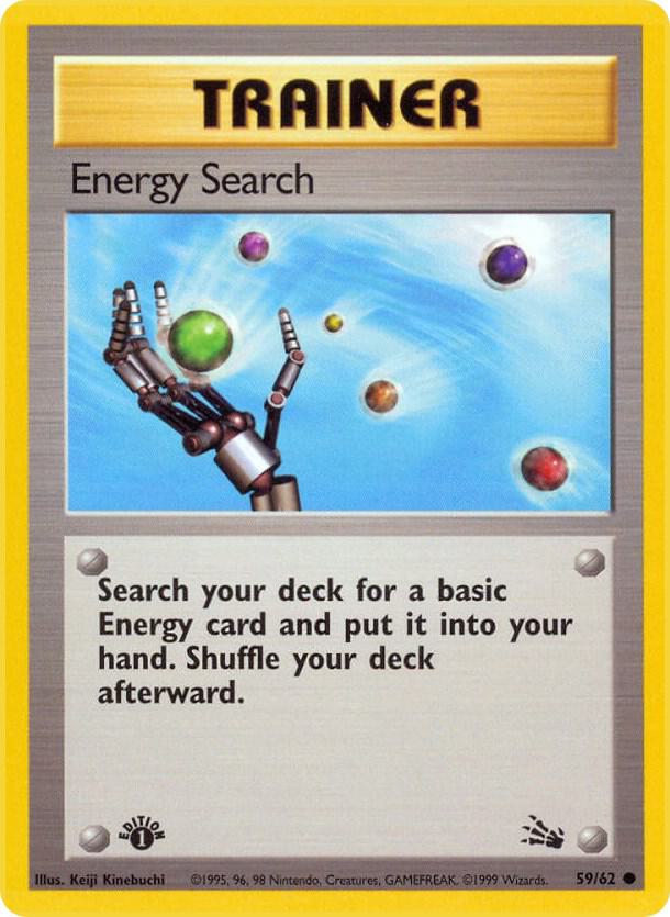Energy Search #59/62 - Fossil - Moderately Played