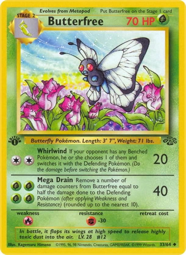 Butterfree #33/64 - Jungle - Moderately Played