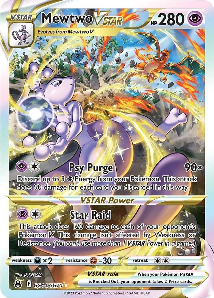 Mewtwo VSTAR #GG44/GG70 - Crown Zenith: Galarian Gallery - Near Mint