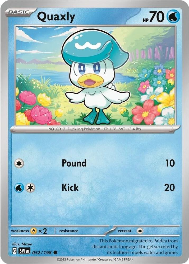 Quaxly (Mirage Holo) #052/198 - Miscellaneous Cards & Products - Near Mint