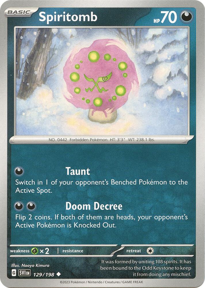 Spiritomb #129/198 - SV01: Scarlet & Violet Base Set
