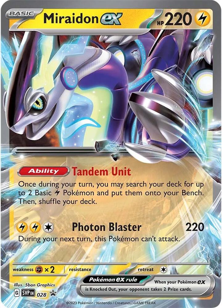Miraidon ex - 028 #028 - SV: Scarlet & Violet Promo Cards