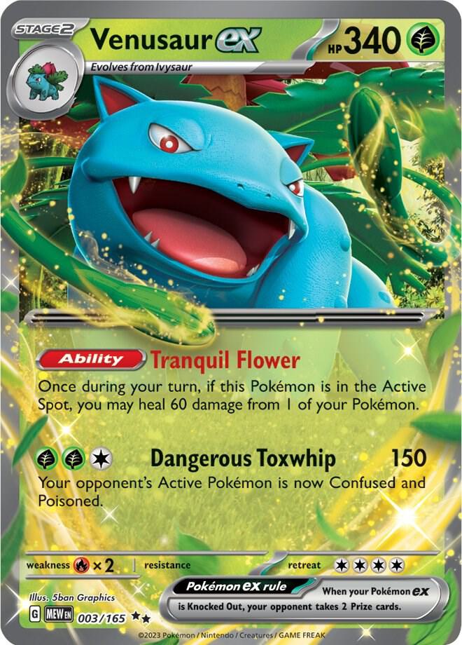 Venusaur ex - 003/165 #003/165 - SV: Scarlet & Violet 151