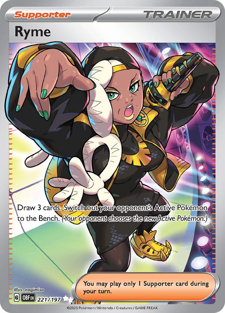 Ryme #221/197 - SV03: Obsidian Flames - Near Mint