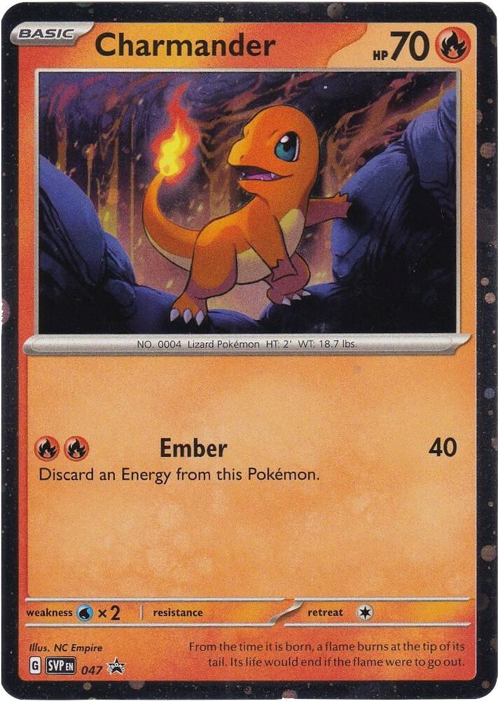 Charmander - 047 (Cosmos Holo) #047 - SV: Scarlet & Violet Promo Cards