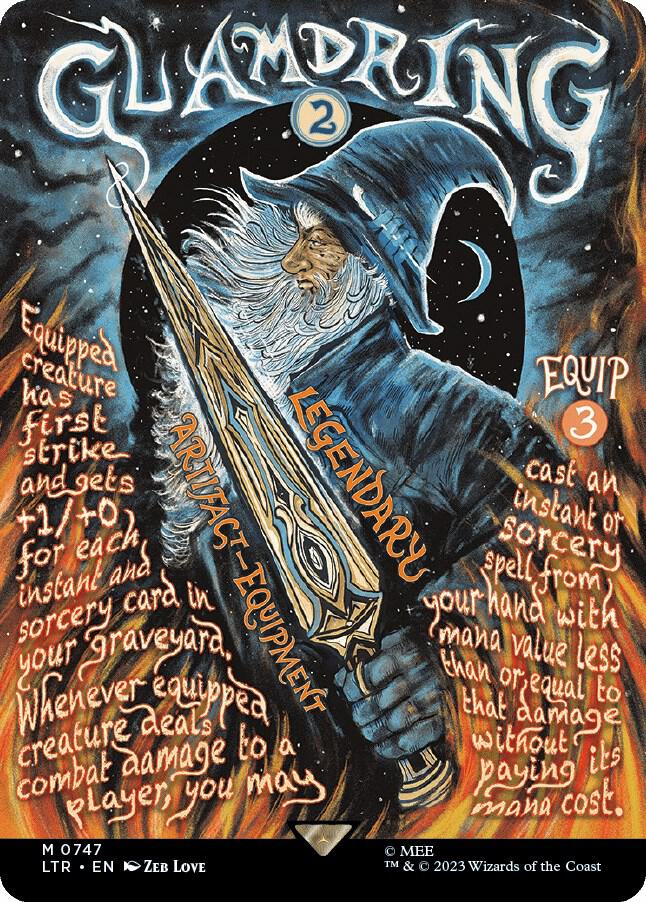 Glamdring (Borderless Poster) #747 - Universes Beyond: The Lord of the Rings: Tales of Middle-earth