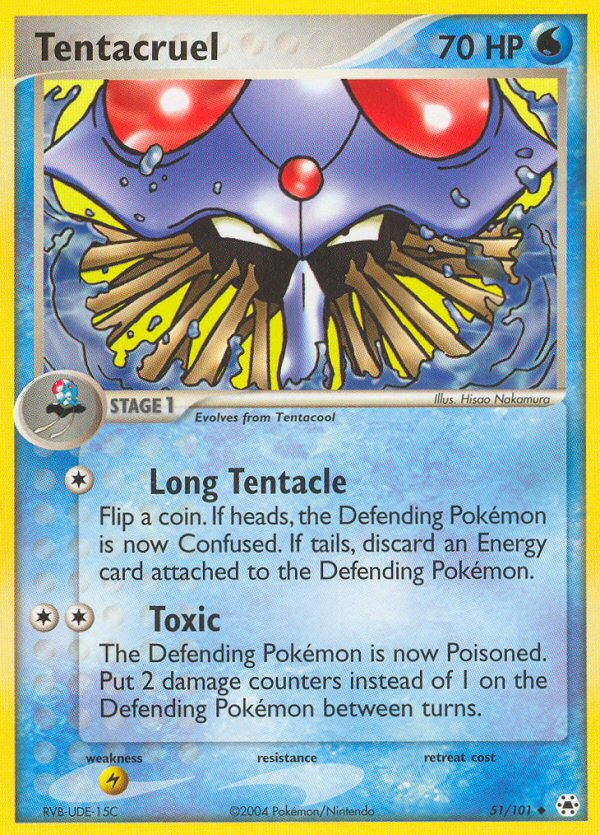 Pokémon — Tentacruel — EX Hidden Legends (Uncommon)