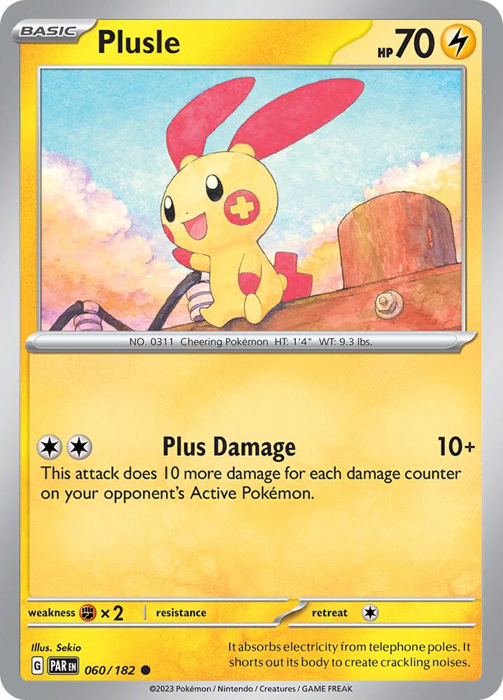 Plusle - 060/182 #060/182 - SV04: Paradox Rift