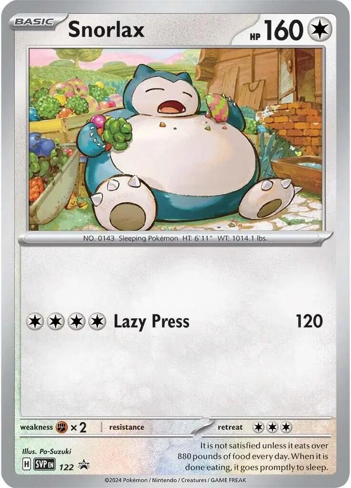 Snorlax - 122 #122 - SV: Scarlet & Violet Promo Cards