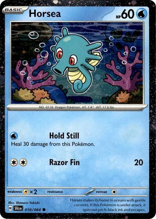 Horsea - 010/064 (Cosmos Holo) #010/064 - Miscellaneous Cards & Products