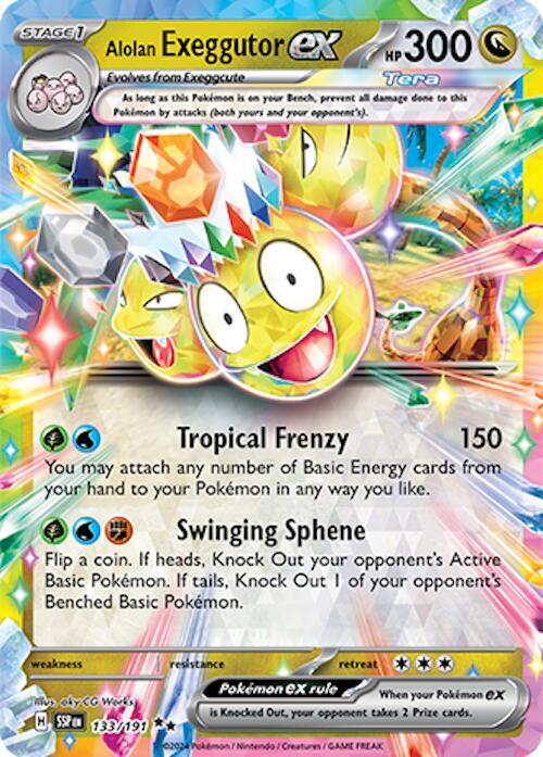 Alolan Exeggutor ex - 133/191 #133/191 - SV08: Surging Sparks