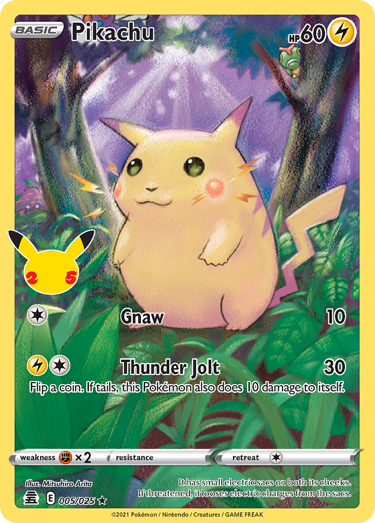 Pokémon — Pikachu — Celebrations (Holo)