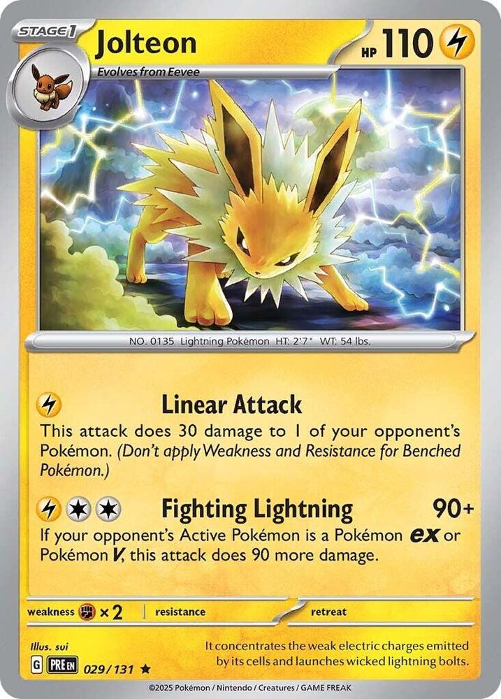 Jolteon #029/131 - SV: Prismatic Evolutions - Near Mint