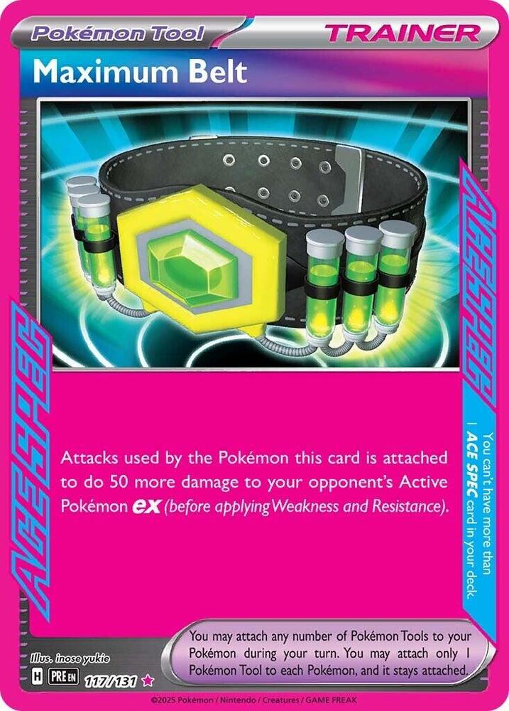 Maximum Belt #117/131 - SV: Prismatic Evolutions - Near Mint