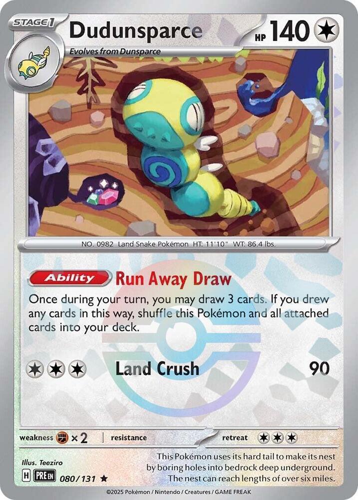 Dudunsparce (Poke Ball Pattern) #080/131 - SV: Prismatic Evolutions
