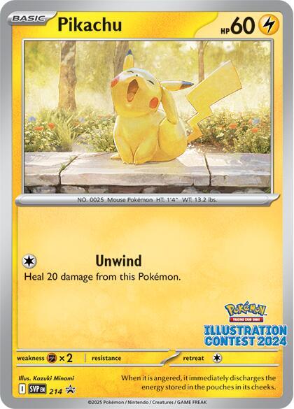 Pikachu - 214 (Illustration Contest 2024) #214 - SV: Scarlet & Violet Promo Cards